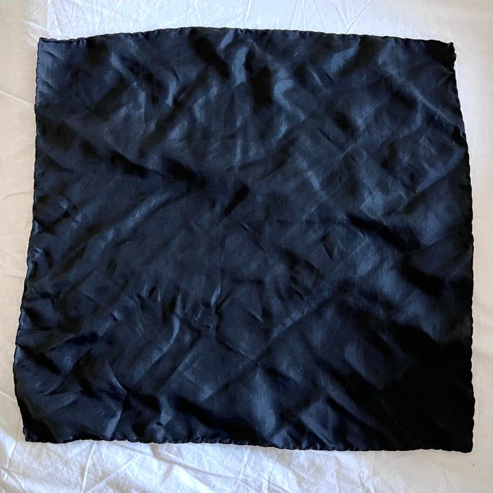 Black Silk Scarf